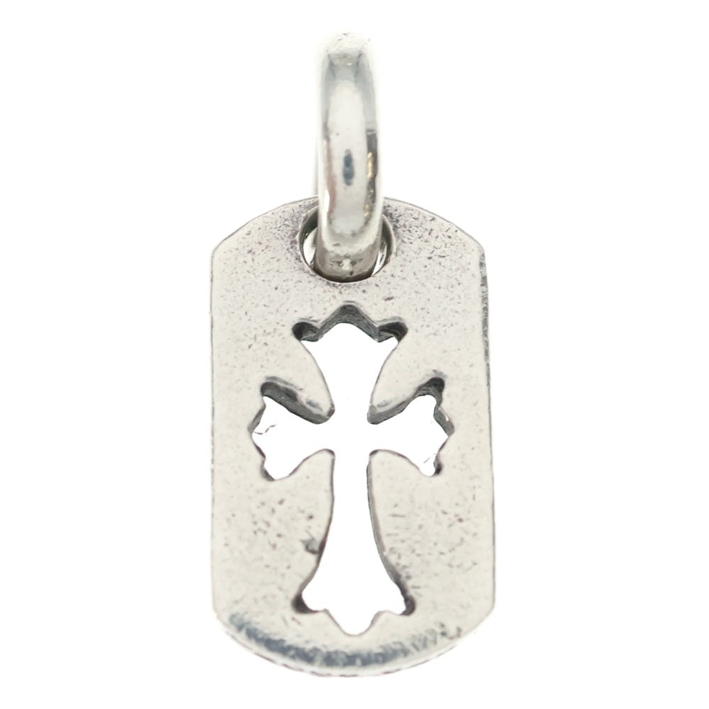 CHROME HEARTS(クロムハーツ) DT TNY CO CRS タイニーカットアウトクロスドッグタグ チャーム ペンダントトップ シルバー BCA252