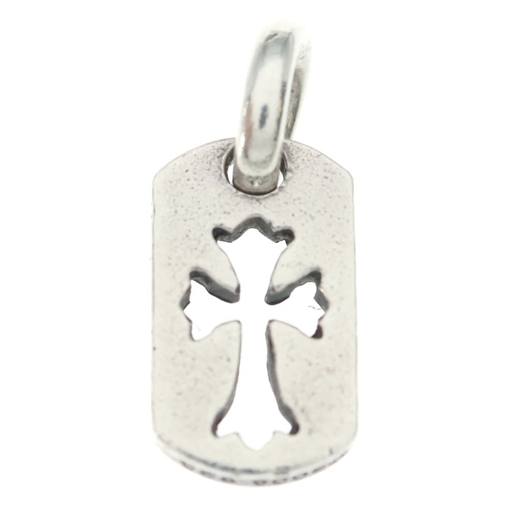 CHROME HEARTS(クロムハーツ) DT TNY CO CRS タイニーカットアウトクロスドッグタグ チャーム ペンダントトップ シルバー BCA252