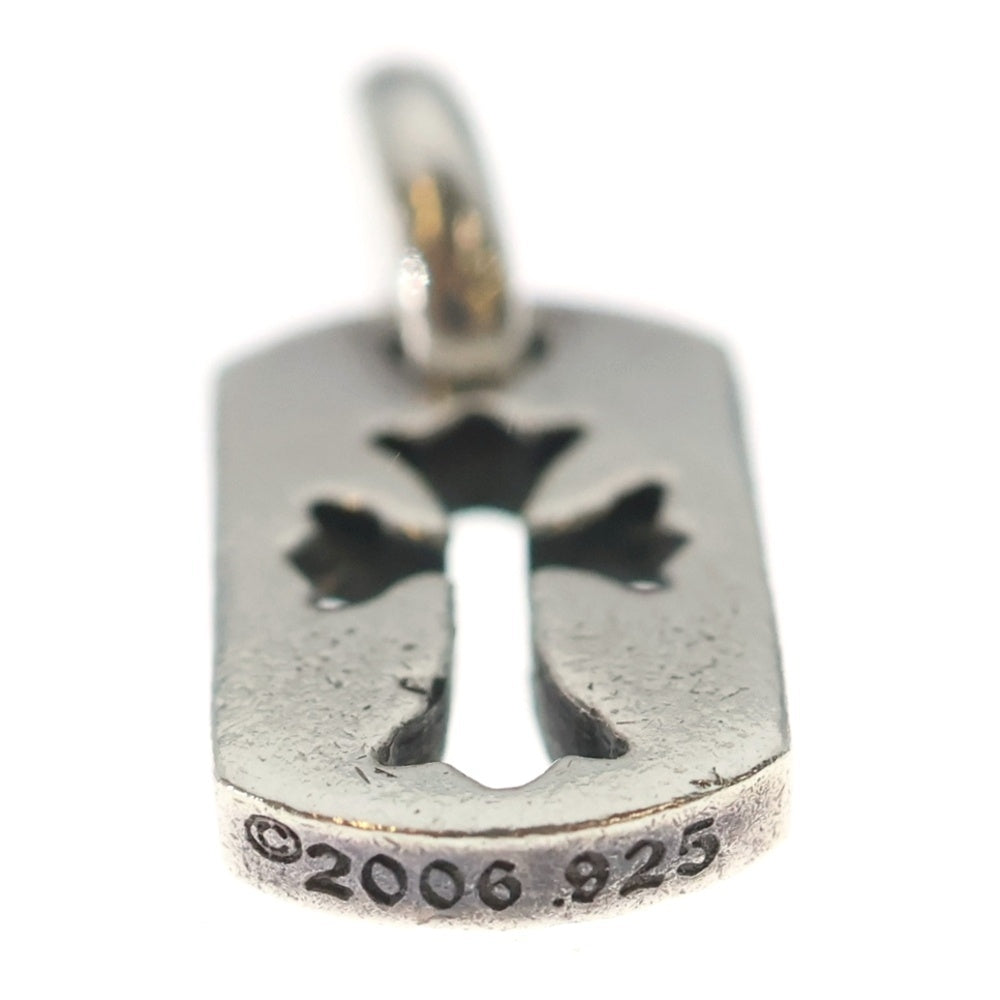 CHROME HEARTS(クロムハーツ) DT TNY CO CRS タイニーカットアウトクロスドッグタグ チャーム ペンダントトップ シルバー BCA252