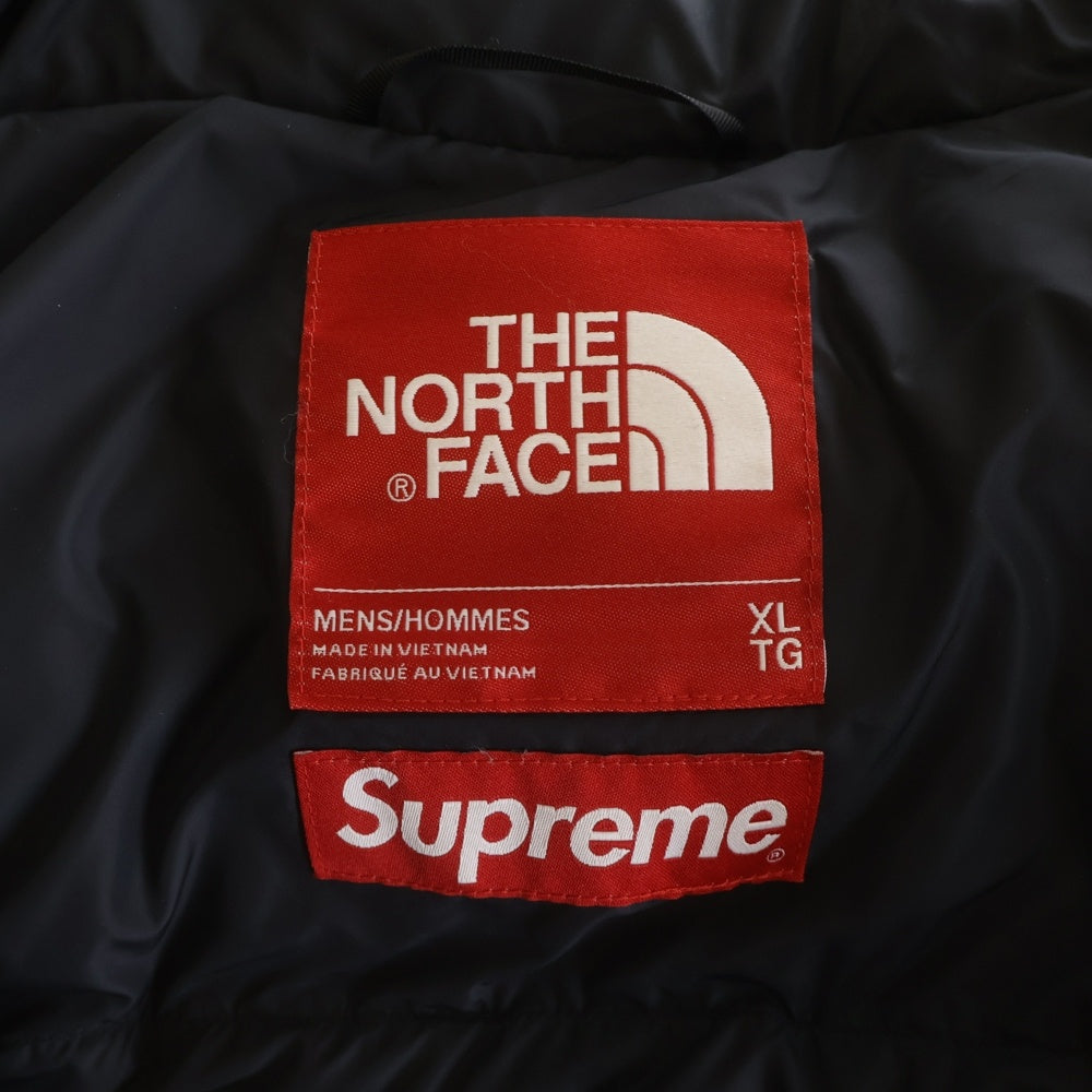 SUPREME(シュプリーム) ×THE NORTHFACE Studed Nuptse Jacket スタッズ ヌプシ ダウンジャケット ブラック/ホワイト ND421001