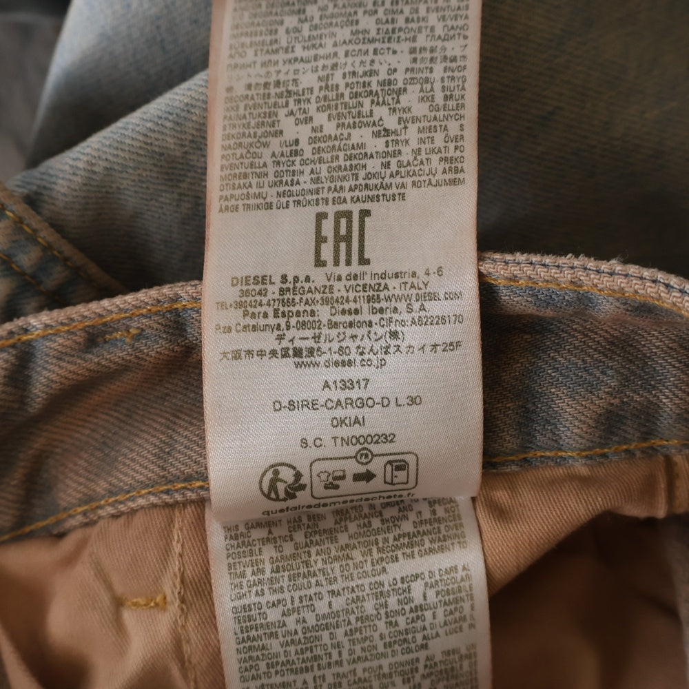 DIESEL(ディーゼル) D-SIRE-CARGO-D デニムカーゴパンツ ジーンズ レディース インディゴ A13317