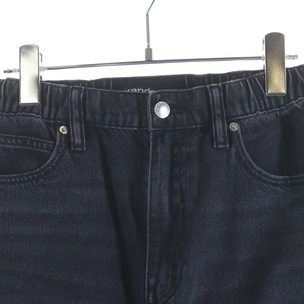 ALEXANDER WANG(アレキサンダーワン) Embossed Logo Balloon Jogger Pants エンボスロゴ バルーンジョガーデニムパンツ ジーンズ レディース ブラック 4DC1254693015