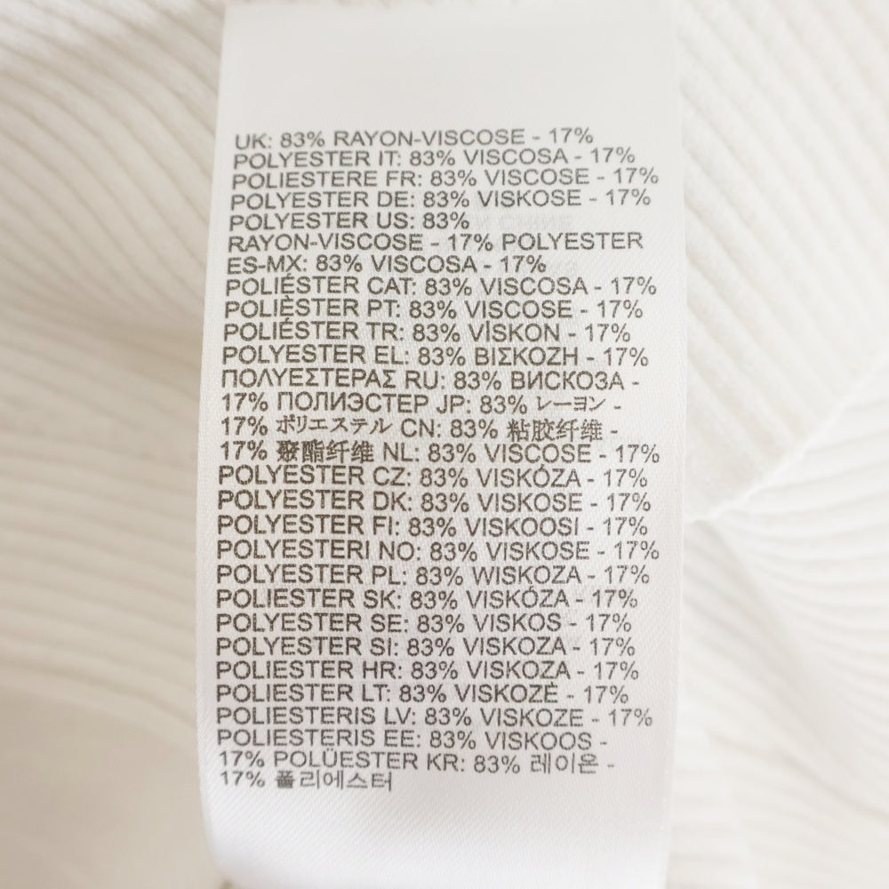 DIESEL(ディーゼル) M-VERA-LS メタルDロゴ オフショルリブニット レディース ホワイト A14189