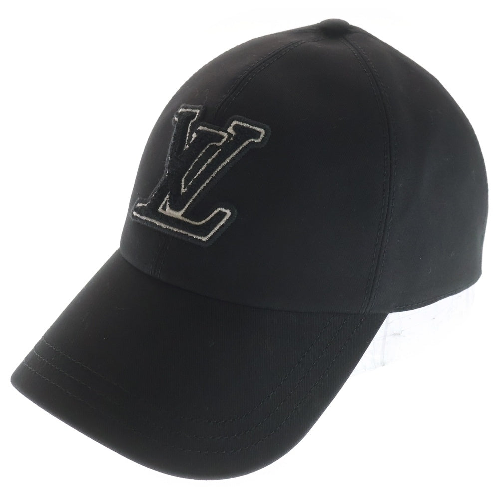LOUIS VUITTON(ルイヴィトン) LV シグネチャー ロゴパッチ キャップ 帽子 ブラック M7282M