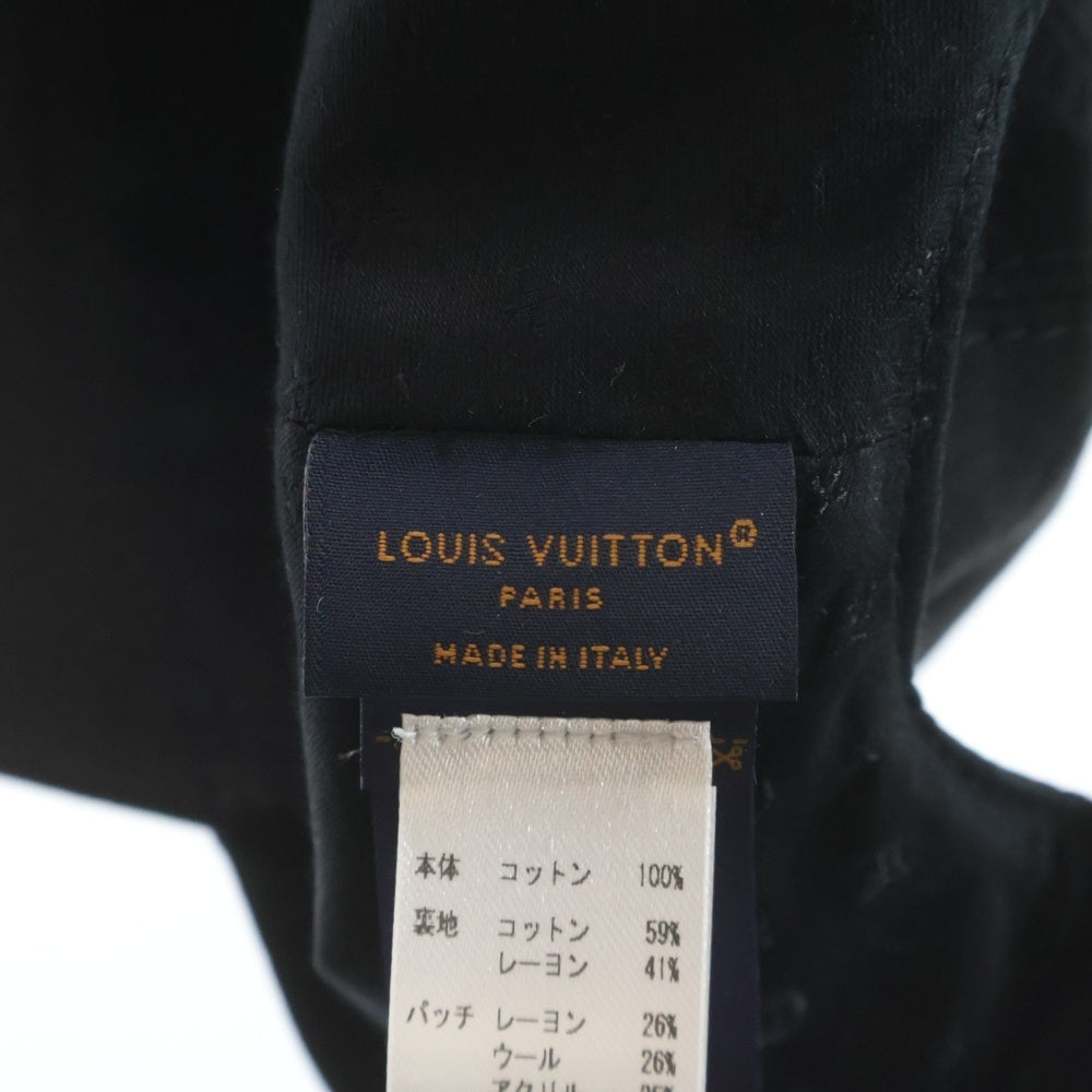 LOUIS VUITTON(ルイヴィトン) LV シグネチャー ロゴパッチ キャップ 帽子 ブラック M7282M