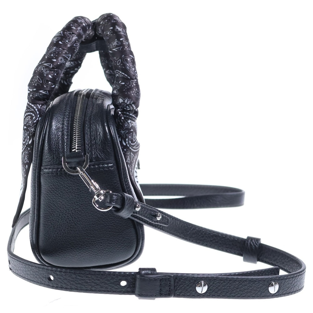 AMIRI(アミリ) Micro Ma Handbag マイクロMA ショルダーバッグ レザー ブラック レディース