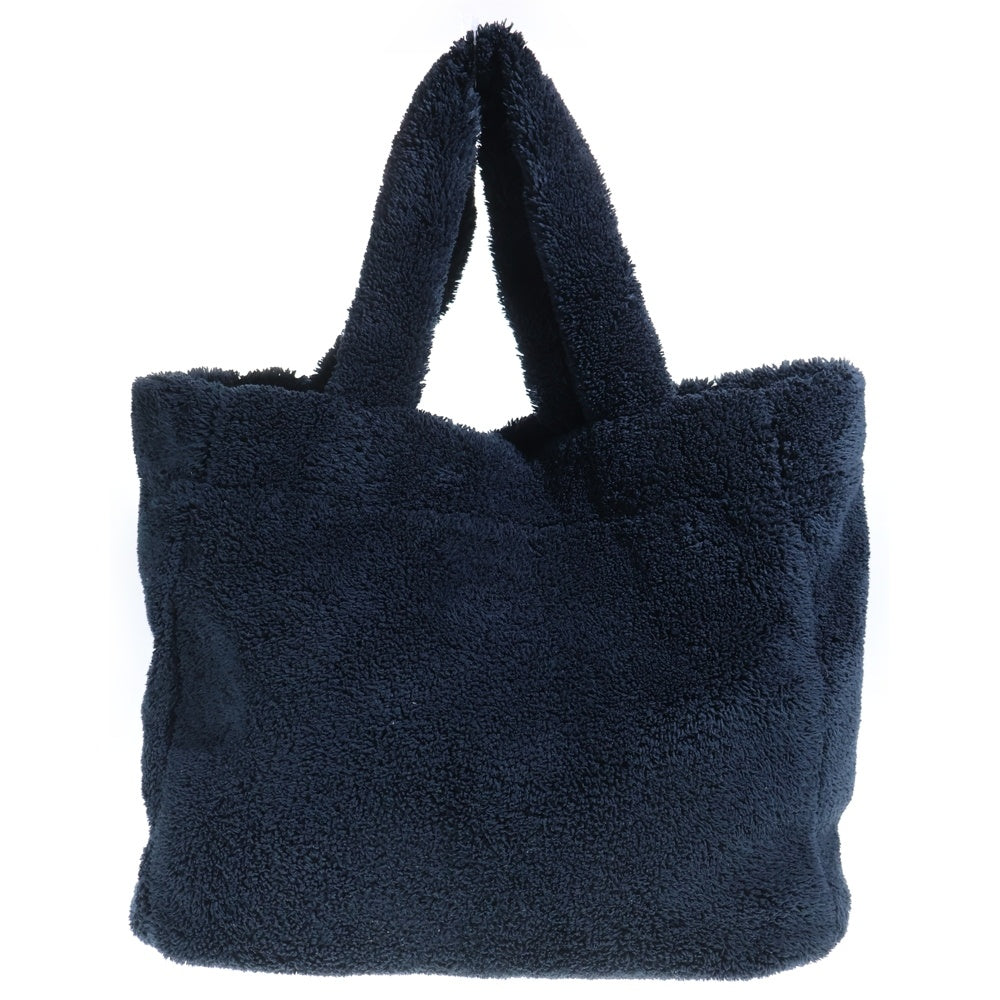 PRADA(プラダ) テリー トートバッグ ファーハンドバッグ ブラック