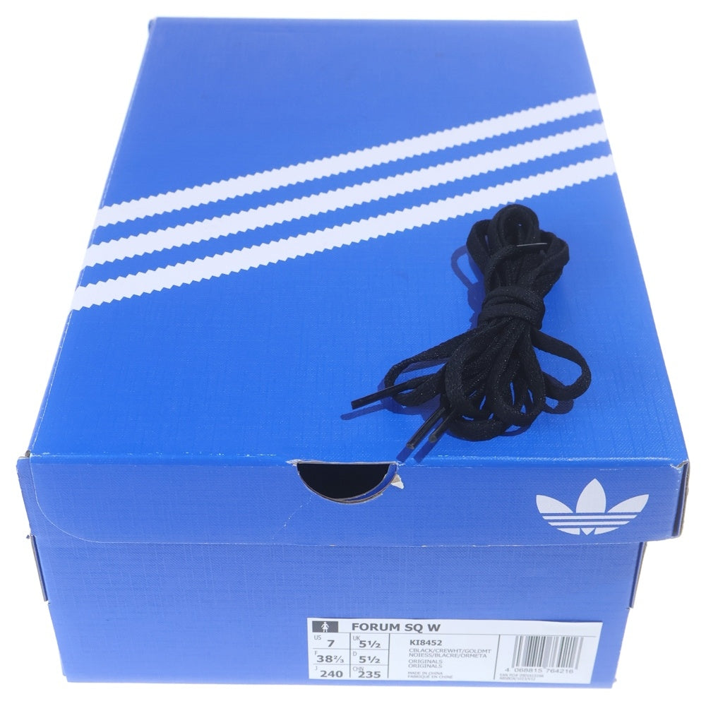adidas(アディダス) Women's Forum Cubism Core Black Cream White KI8452 フォーラムキュビズム コアブラック クリームホワイト ローカットスニーカー レディース US7/24cm