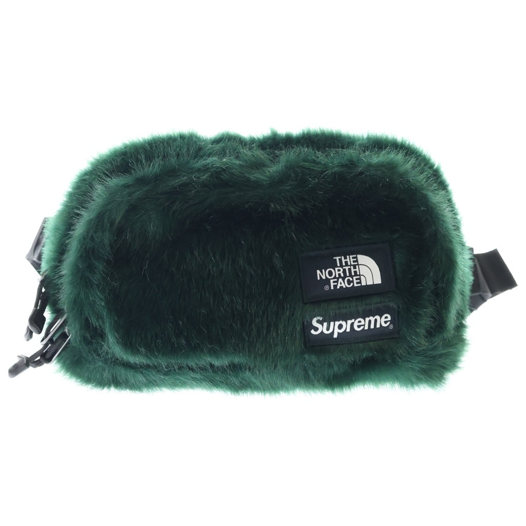 SUPREME(シュプリーム) 20AW ×THE NORTH FACE Faux Fur Waist Bag ザノースフェイス フェイク ファー ウエスト バッグ グリーン NF0A5G87