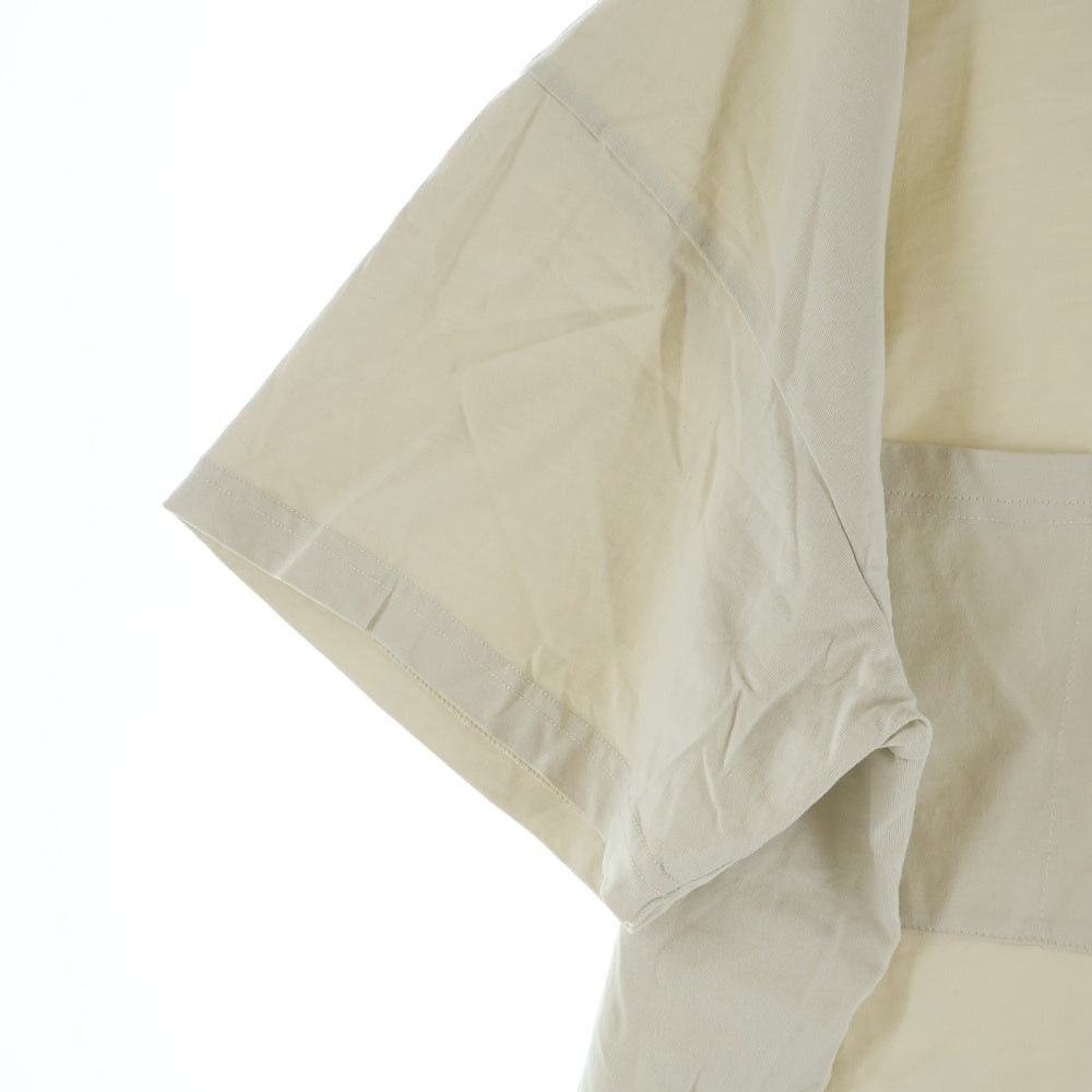 MM6 Maison Margiela(エムエムシックスメゾンマルジェラ) 24AW マルチポケットロゴプリントTシャツ ベージュ SH0GC0022 S24311