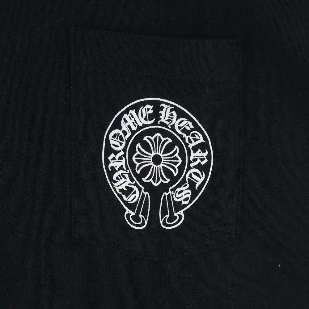 CHROME HEARTS(クロムハーツ) TAIPEI Limited Horseshoe Tee 台北限定 ホースシュープリント半袖Tシャツ カットソー ブラック