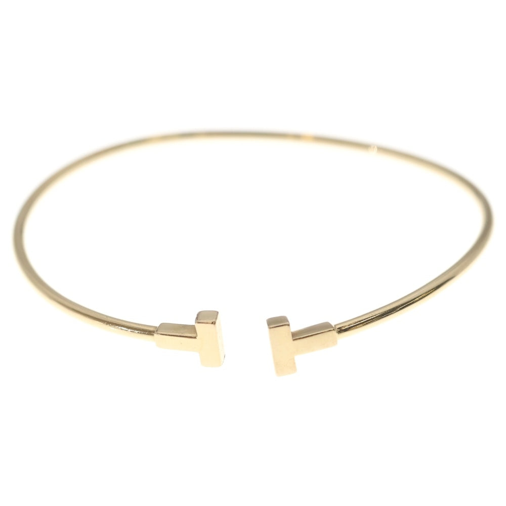 TIFFANY & Co.(ティファニー) Tワイヤーブレスレット ピンクゴールド Au750 6.3g レディース