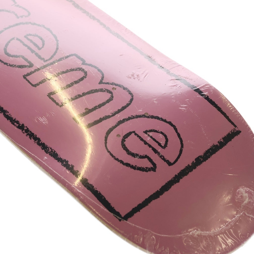 SUPREME(シュプリーム) 21SS ×KAWS Chalk Logo Skateboard Deck カウズ チョークロゴ スケートボードデッキ ピンク