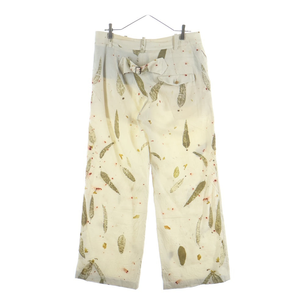 ARCHIVIO J.M.RIBOT(アルキビオジェイエムリボット) Natural Dyed Trousers 天然染めパンツ トラウザー ベージュ