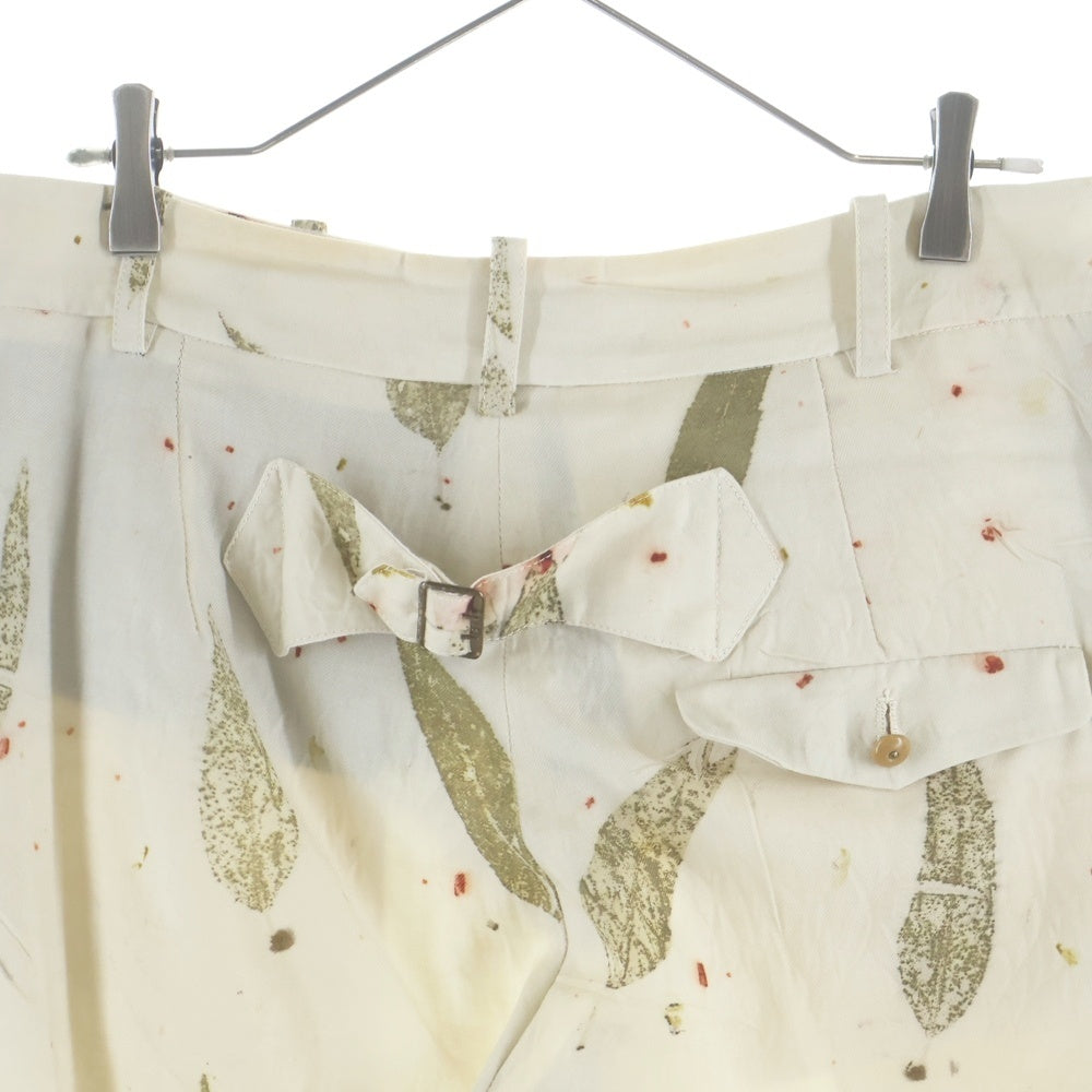 ARCHIVIO J.M.RIBOT(アルキビオジェイエムリボット) Natural Dyed Trousers 天然染めパンツ トラウザー ベージュ