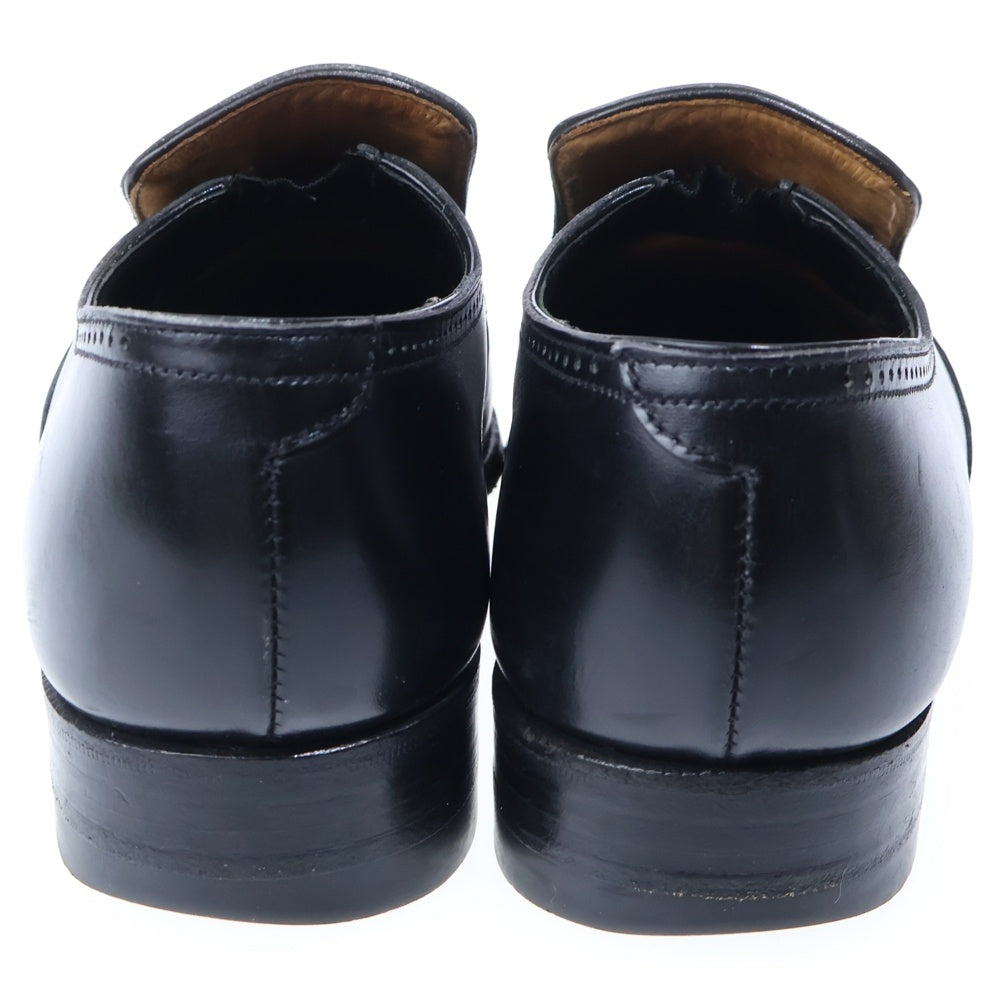 Crockett&Jones(クロケットアンドジョーンズ) ヴィングチップ スリッポン ローファー レザーシューズ ブラック