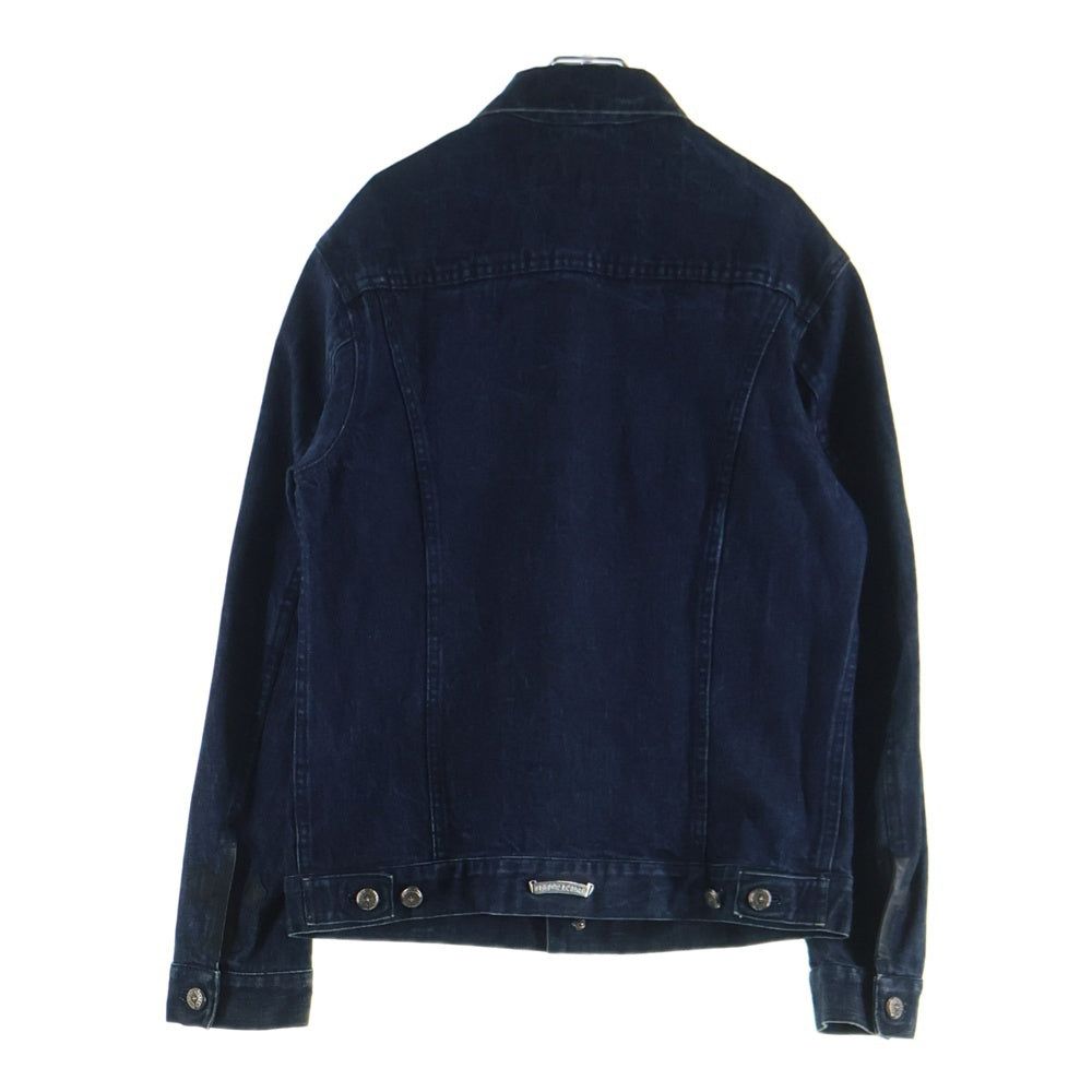CHROME HEARTS(クロムハーツ) ホースシューボタン デニムジャケット 袖クロスパッチ デニムジャケット インディゴブルー JVP