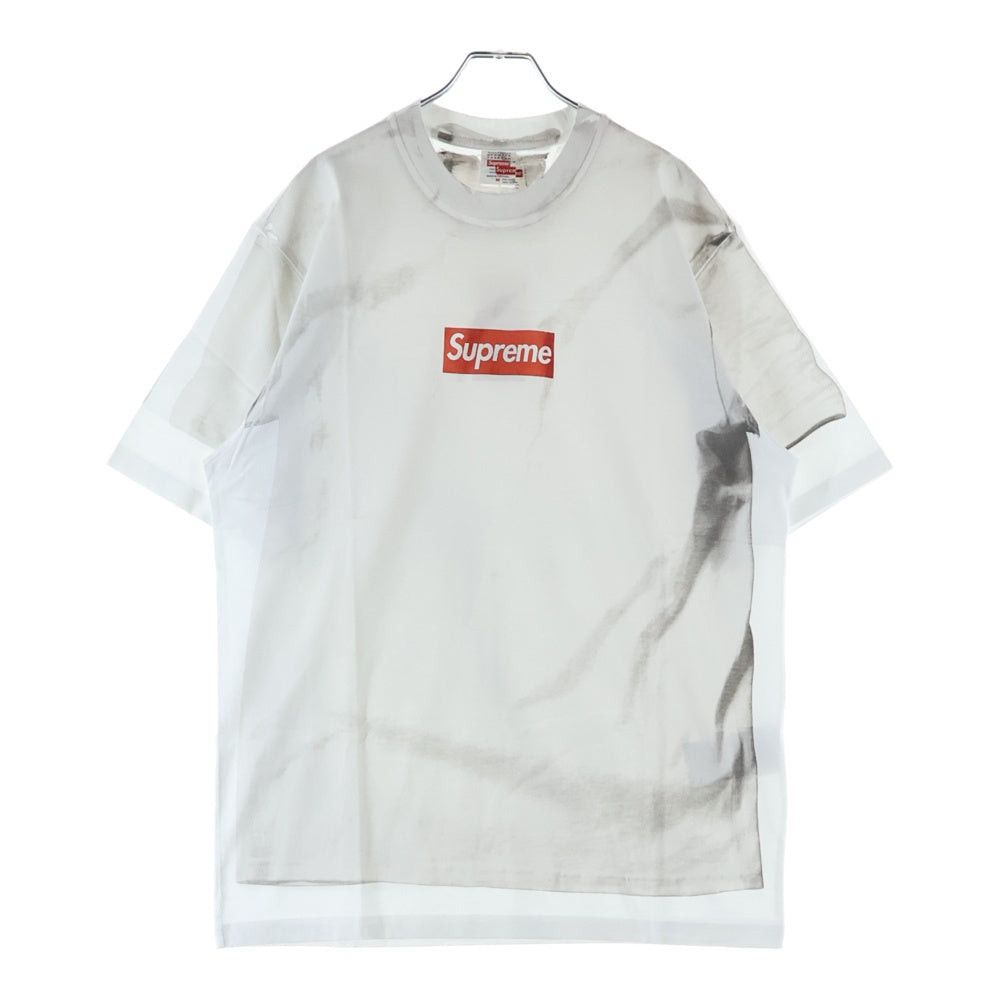 SUPREME(シュプリーム) 24SS ×MM6 Maison Margiela Box Logo Tee ボックスロゴプリント半袖Tシャツ カットソー ホワイト