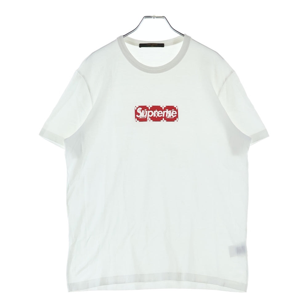 SUPREME(シュプリーム) 17AW ×LOUIS VUITTON Box Logo Tee モノグラムボックスロゴ半袖Tシャツ カットソー ホワイト HDY92WJCB