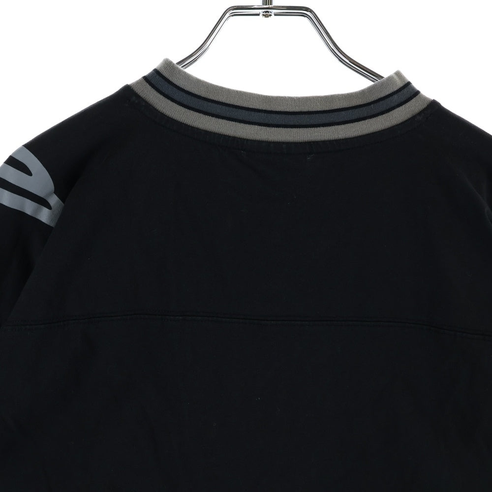 BALENCIAGA(バレンシアガ) Long sleeve Football T-shirt フロント バックロゴ フットボール 長袖Tシャツ カットソー ブラック
