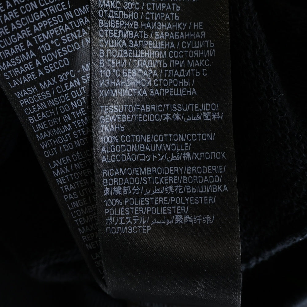 BALENCIAGA(バレンシアガ) フロント ロゴ 刺繍 クルーネック スウェットトレーナー ブラック 817252 TRVW1