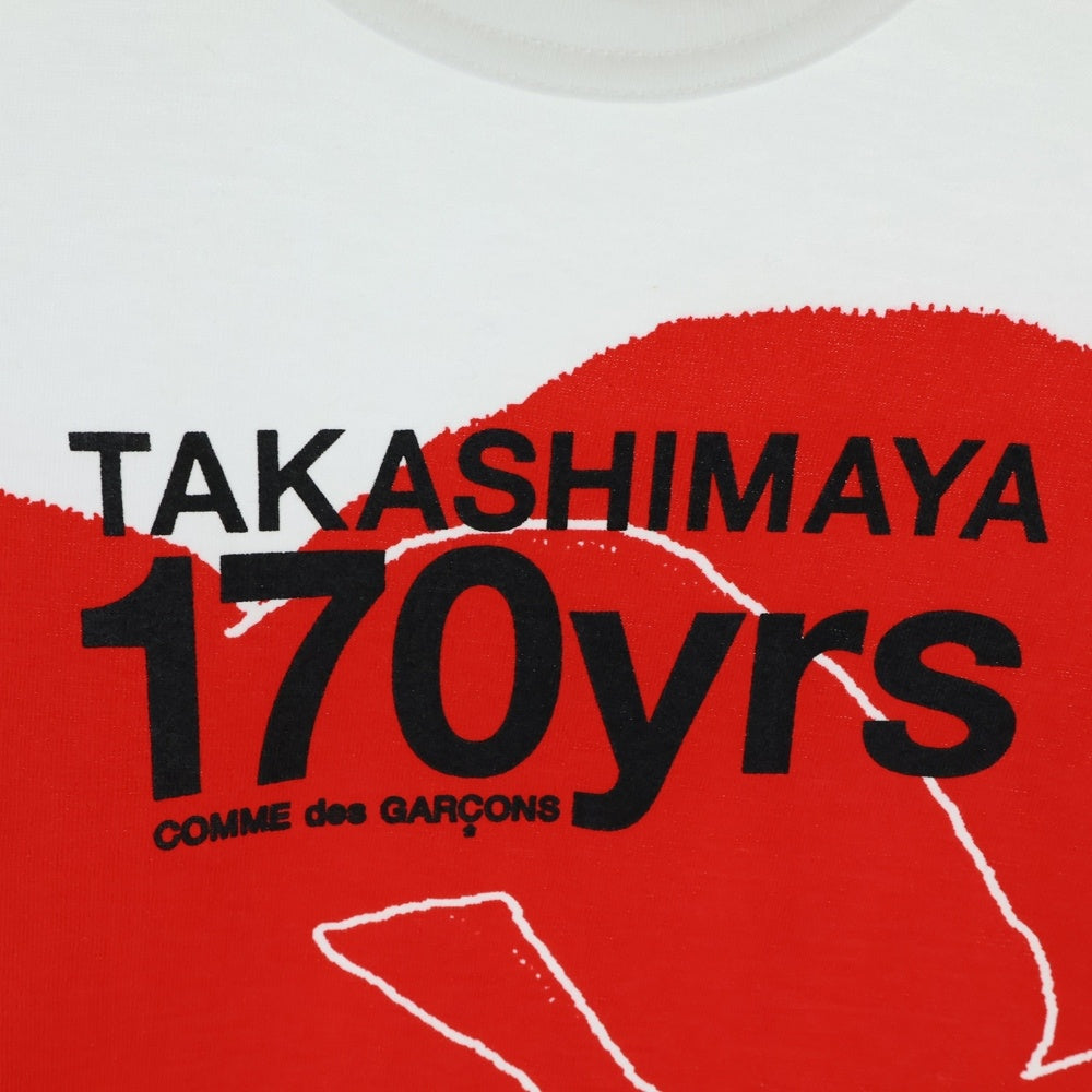 COMME des GARCONS(コムデギャルソン) 01AW TKASHIMAYA 高島屋170周年記念 プリント半袖Tシャツ カットソー ホワイト LC-T001