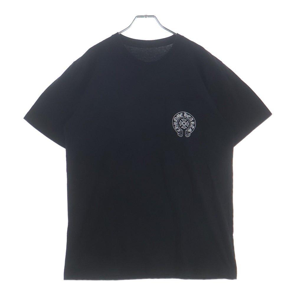 CHROME HEARTS(クロムハーツ) Honolulu Horseshoe S/S Tee ホノルル限定 バック ホースシュー クルーネック半袖Tシャツカットソー ホワイト