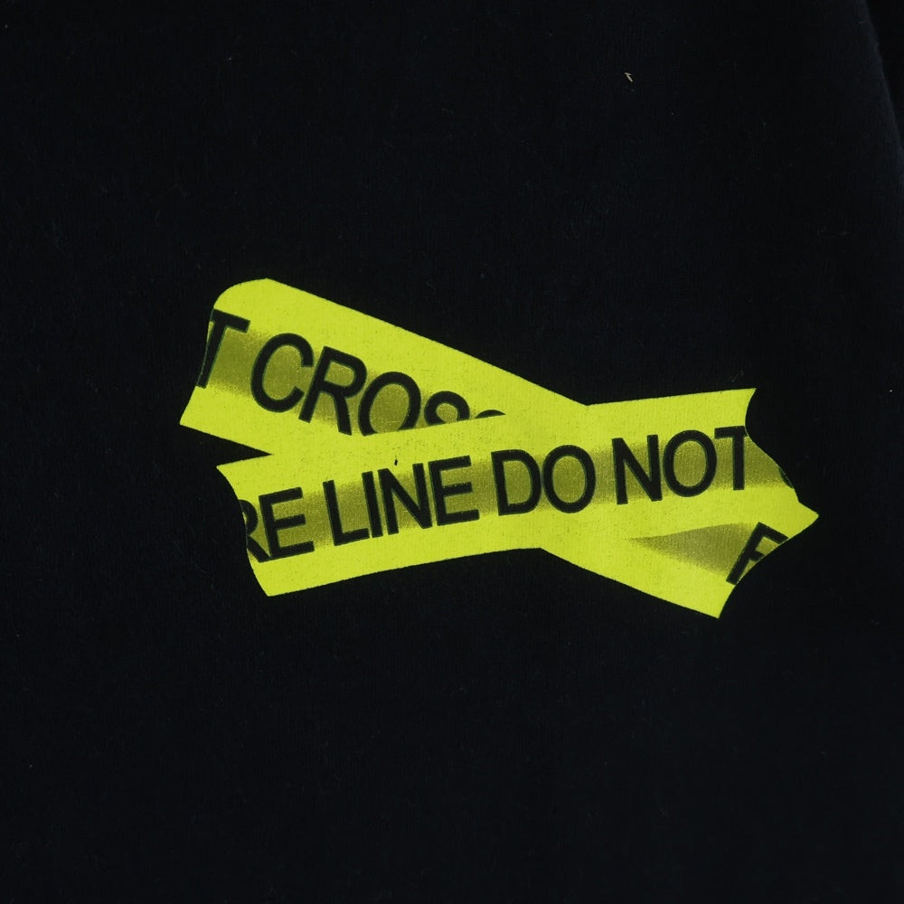 OFF-WHITE(オフホワイト) 18SS FIRE TAPE バックファイヤー テープ 半袖Tシャツ ブラック OMAA027S18185006