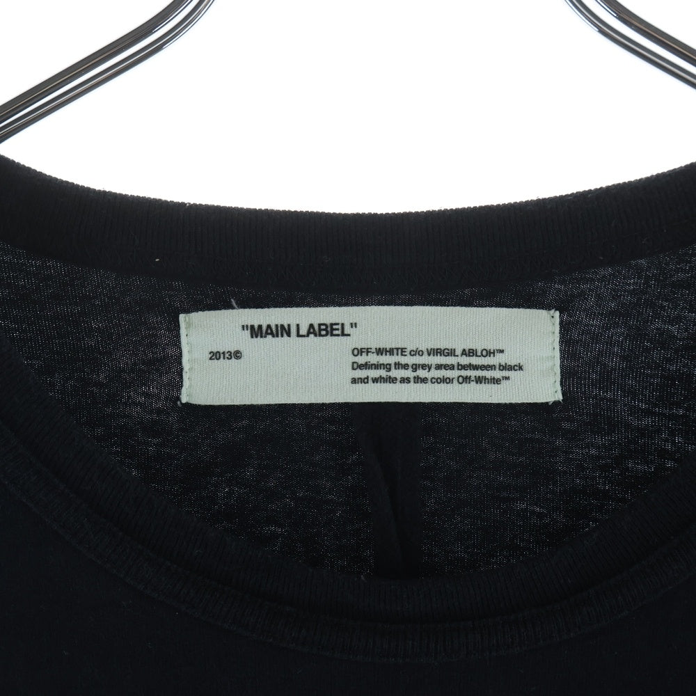OFF-WHITE(オフホワイト) 18SS FIRE TAPE バックファイヤー テープ 半袖Tシャツ ブラック OMAA027S18185006