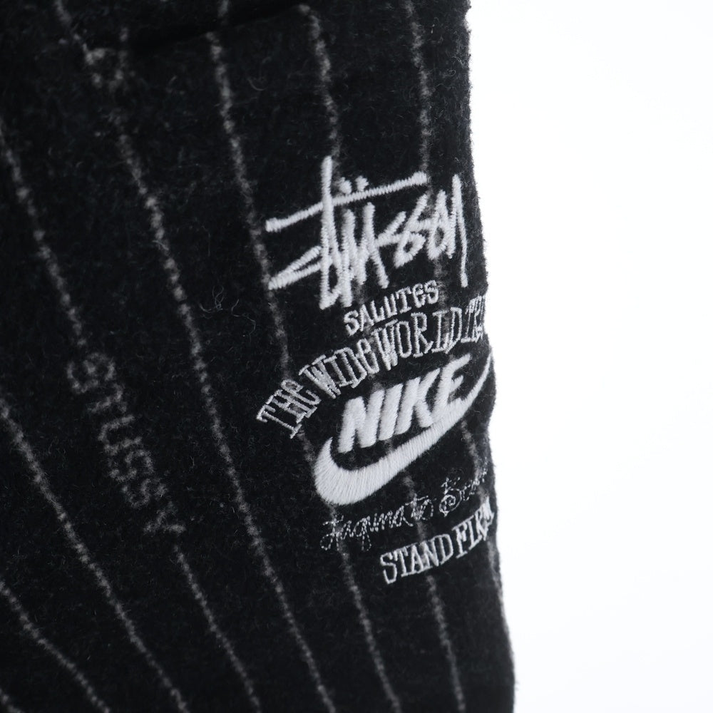 NIKE(ナイキ) 22AW ×STUSSY Stripe Wool Pant ステューシー ストライプ ウールパンツ グレー DR4021-010