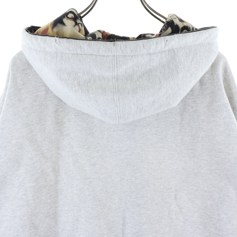 SUPREME(シュプリーム) 24SS ×MM6 Masion Margiela Zip Up Hooded Sweatshirt エムエムシックスメゾンマルジェラ ジップアップ スウェットパーカー グレー