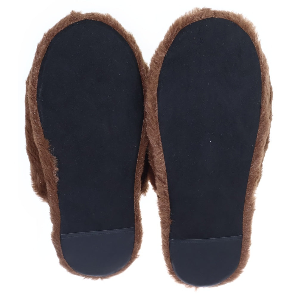 A BATHING APE(アベイシングエイプ) APE HEAD SLIPPERS エイプヘッド スリッパ ルームスリッパ サンダル シューズ ブラウン