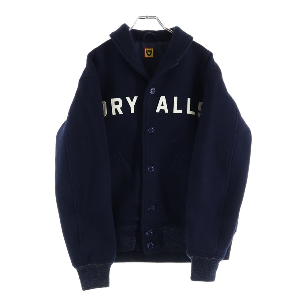 HUMAN MADE(ヒューマンメイド) DRY ALLS ドライ オールズ レタード ウール ジャケット アウター ネイビー