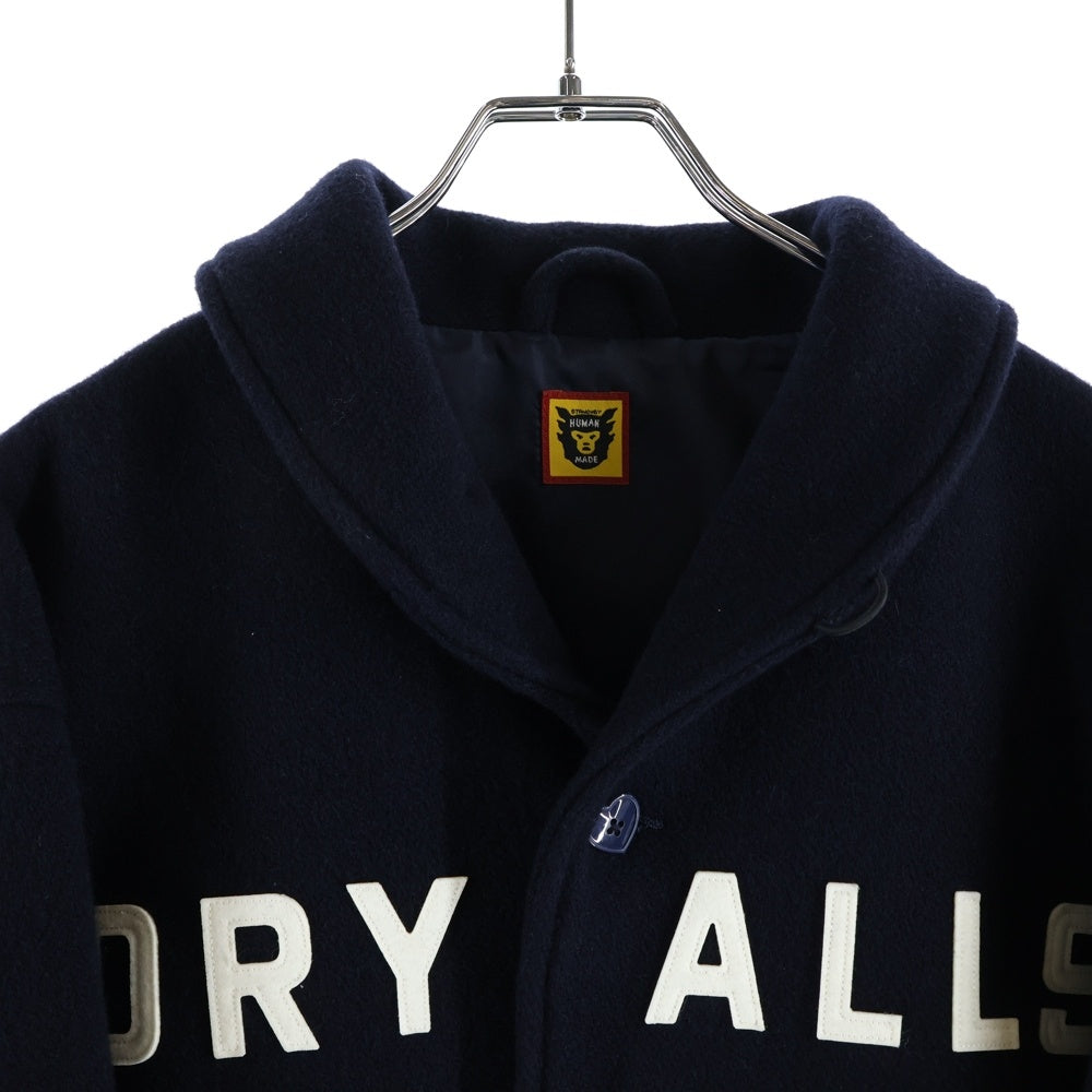 HUMAN MADE(ヒューマンメイド) DRY ALLS ドライ オールズ レタード ウール ジャケット アウター ネイビー