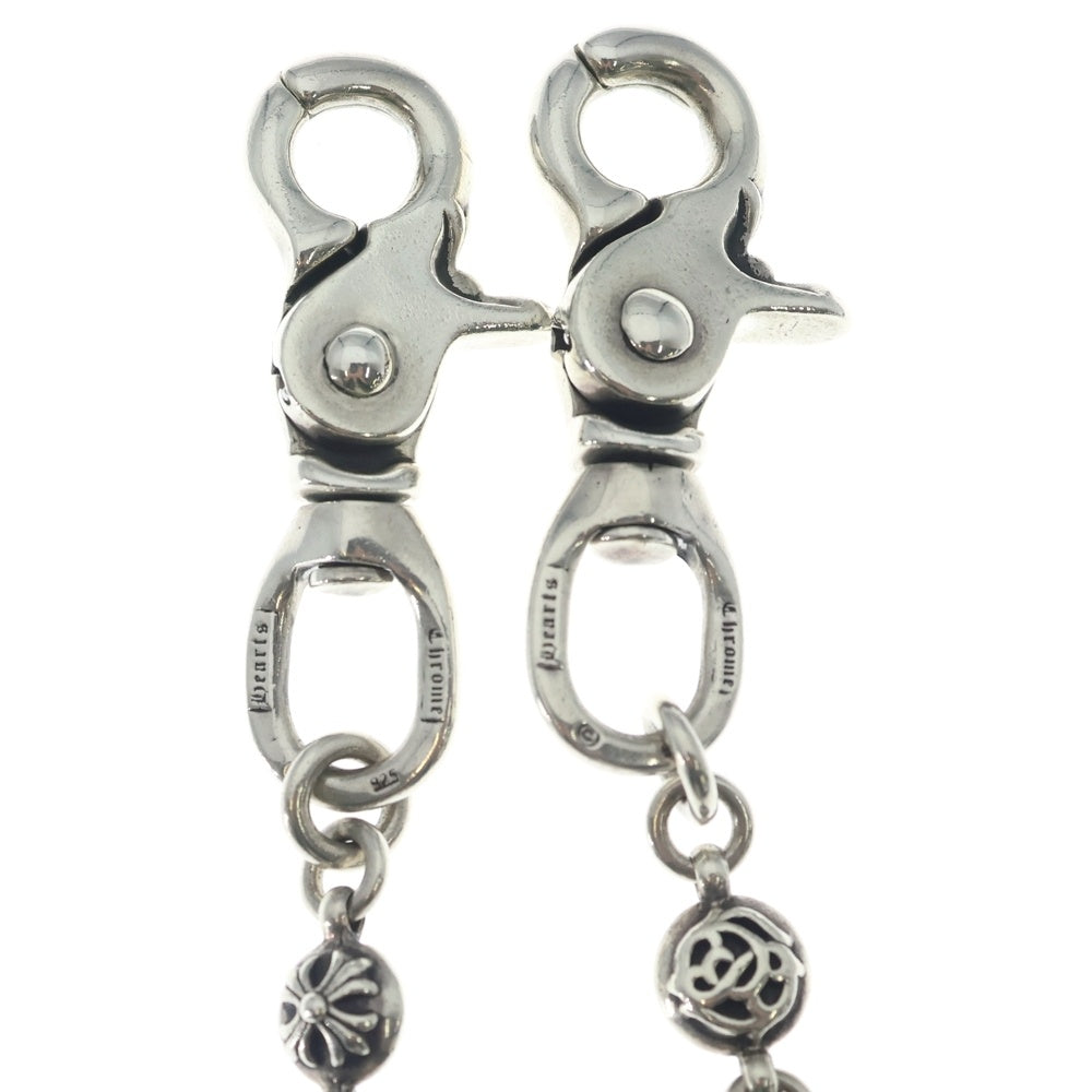 CHROME HEARTS(クロムハーツ) 2BALL SHORT-S/2クリップショート#2マルチボール ウォレットチェーン シルバー