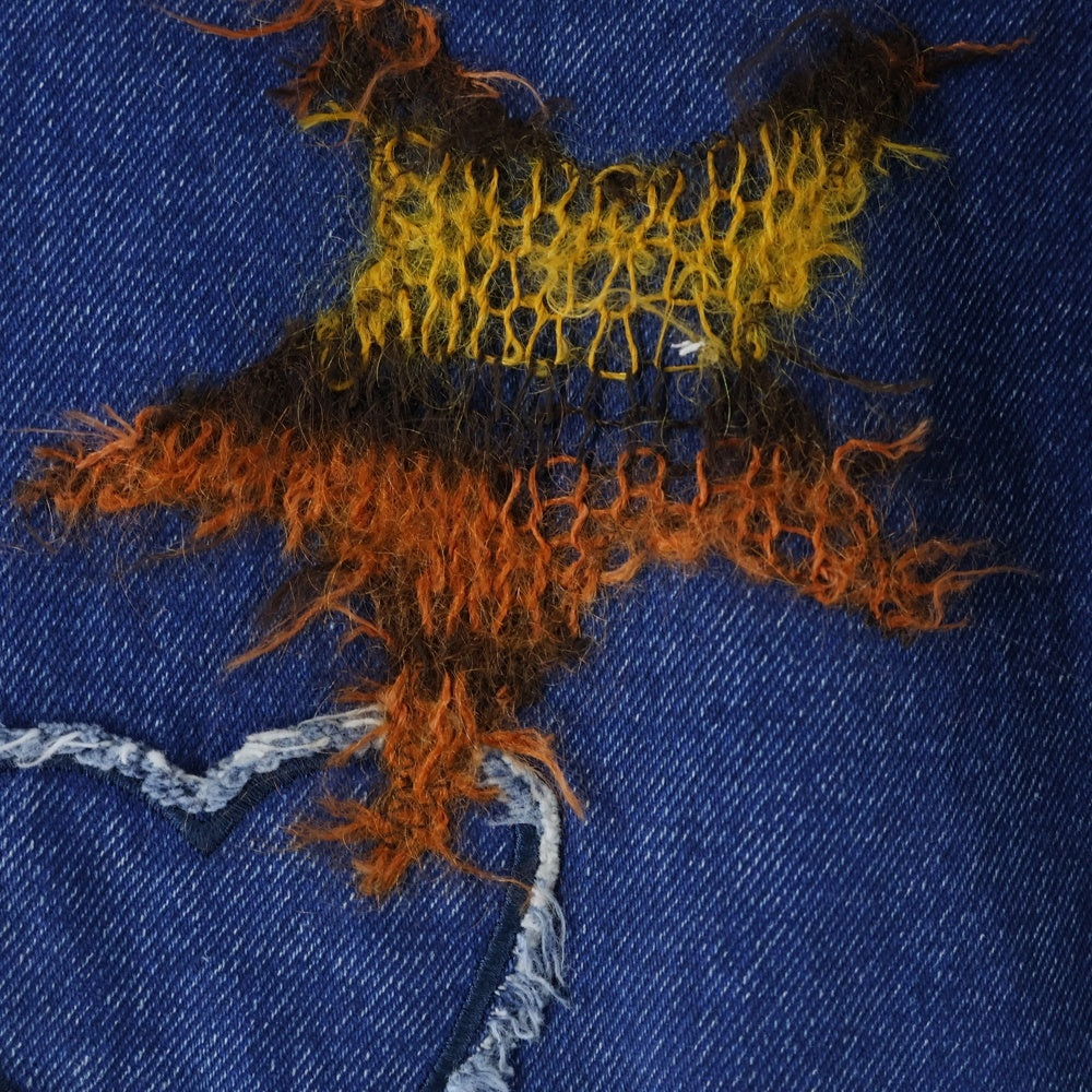 MARNI(マルニ) Mohair Panels Jeans モヘアパッチ デニムパンツ パッチワークストレートデニムパンツ PUJU0021LX
