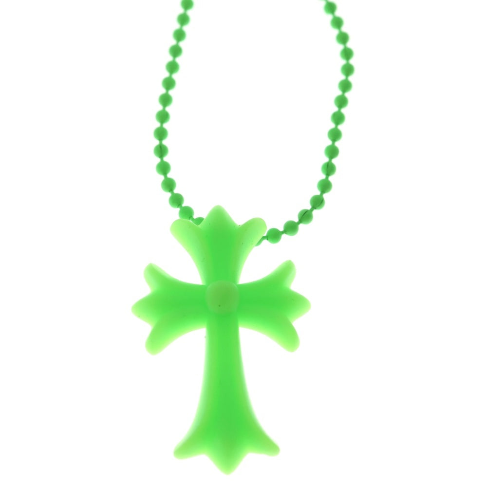CHROME HEARTS(クロムハーツ) FNO RUBBER CH CRS SML スモールCHクロス ラバーネックレス シリコン グリーン BCA306