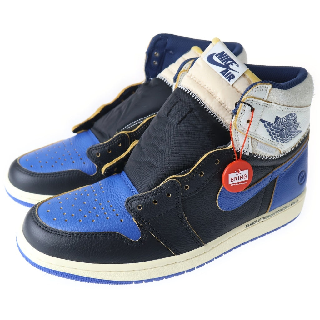 NIKE(ナイキ) ×fragment design ×UNION AIR JORDAN 1 High OG Sport Royal IO7847-001 エアジョーダン1 ハイ スポーツロイヤル ハイカットスニーカー