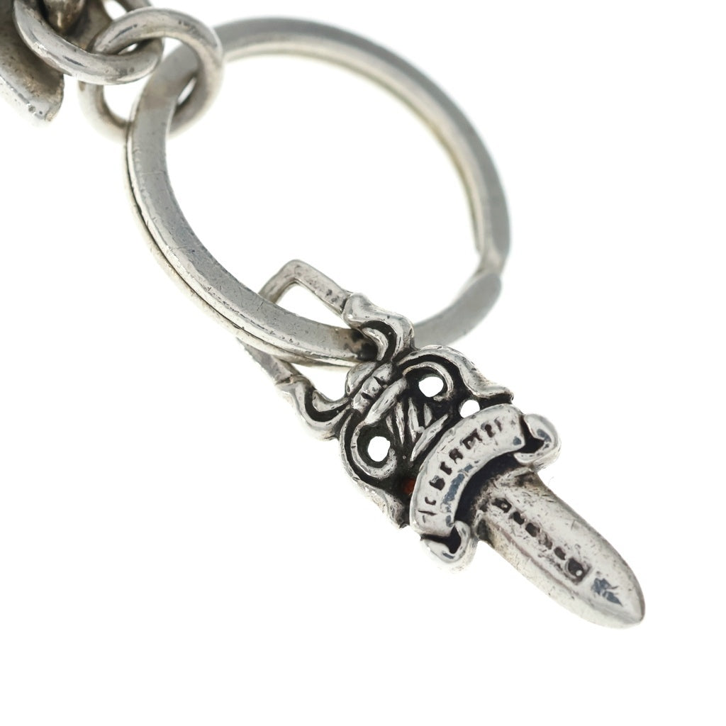 CHROME HEARTS(クロムハーツ) CH CRS LG&No5 DGGR ラージクロス #5ダガーキーリング シルバー