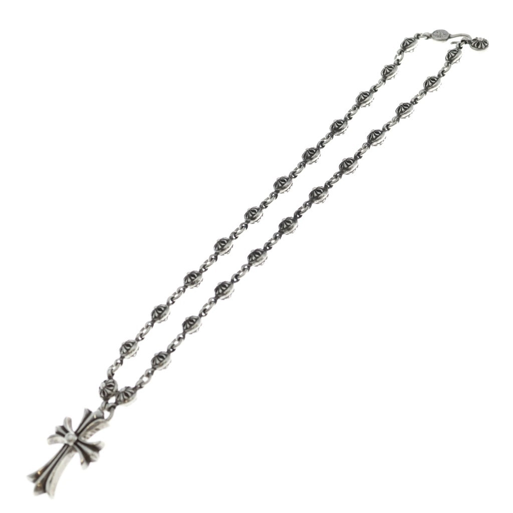 CHROME HEARTS(クロムハーツ) #1 CRSBL CHN SML CH CRS クロスボールチェーン スモールCHクロス ネックレス シルバー BCA193
