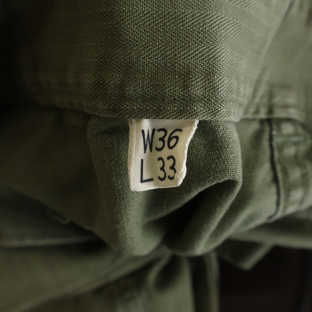 VINTAGE(ヴィンテージ) 40~50's US ARMY M-43 HBT カーゴパンツ ミリタリー トラウザー カーキ