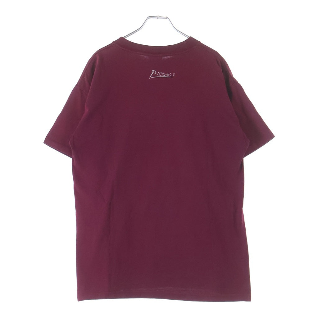 VINTAGE(ヴィンテージ) 90's Nature Morte Aux Tulipes ピカソ チューリップのある静物 プリント 半袖Tシャツ カットソー レッド