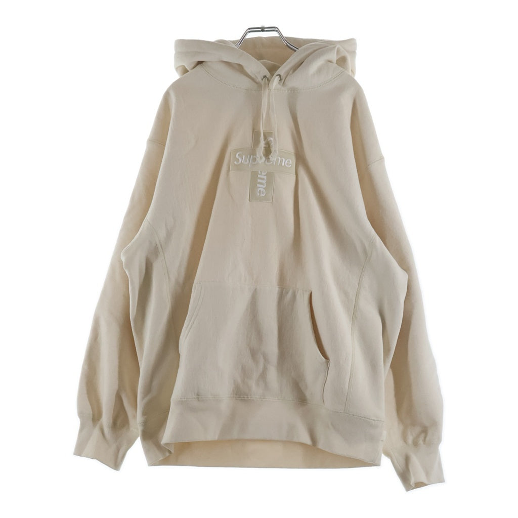 Supreme シュプリーム スモールボックスロゴ クリーム マフラー 新品 SUPREME(シュプリーム) 20AW Cross Box Logo Hooded Sweatshirt クロス