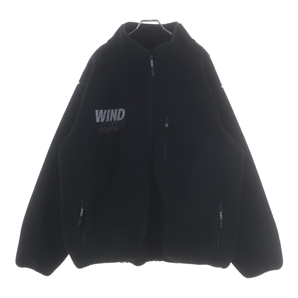 WIND AND SEA(ウィンダンシー) MARILYN MONROE WDS BOA JACKET マリリンモンロー ボアジャケット フリースジップアップブルゾン ブラック WDS-C-MRM-26-Q1-JK-02