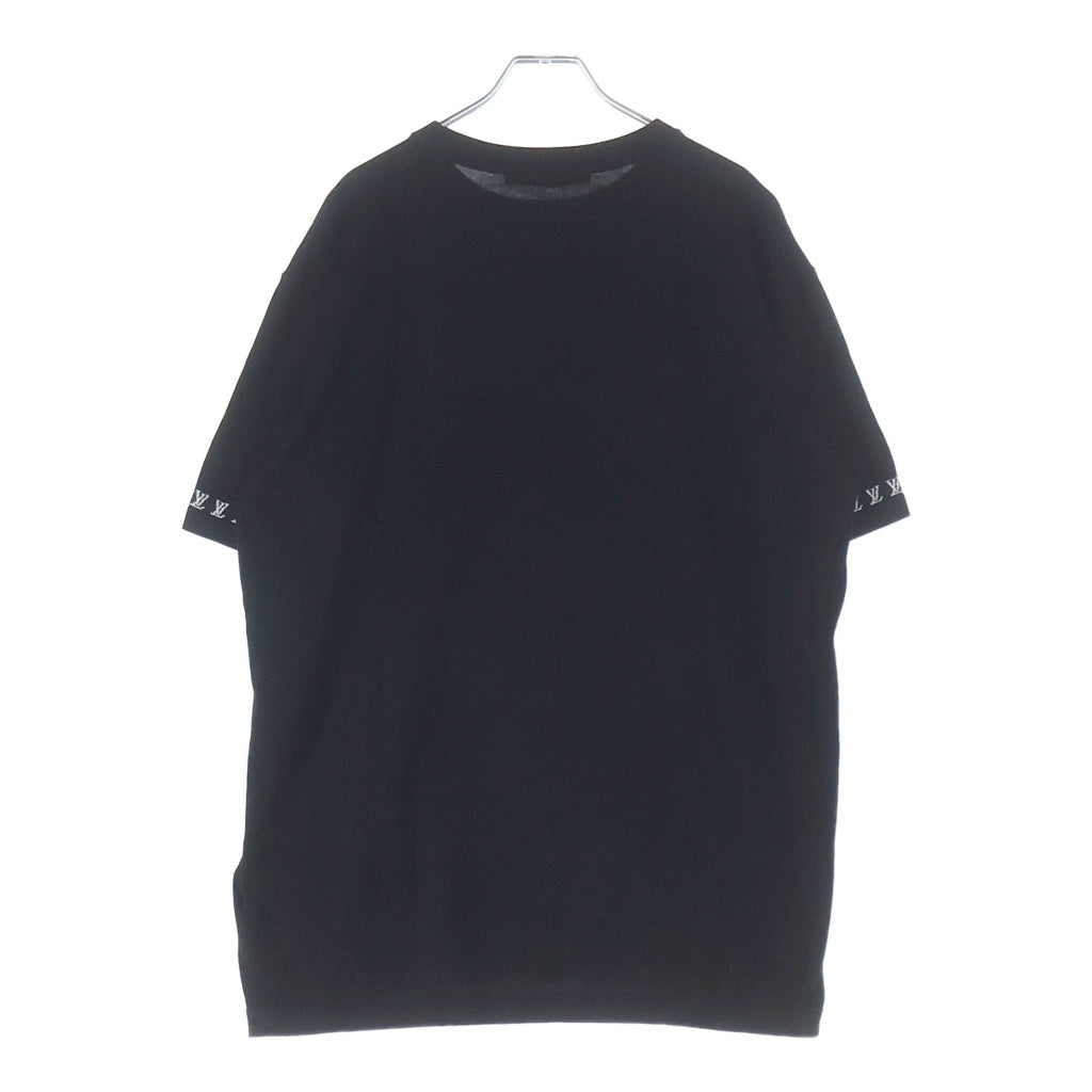 LOUIS VUITTON(ルイヴィトン) 25AW モノグラムジャガード シグネチャー コットン クルーネック 半袖Tシャツ カットソー ブラック RM252MQ Z34 HRN47W