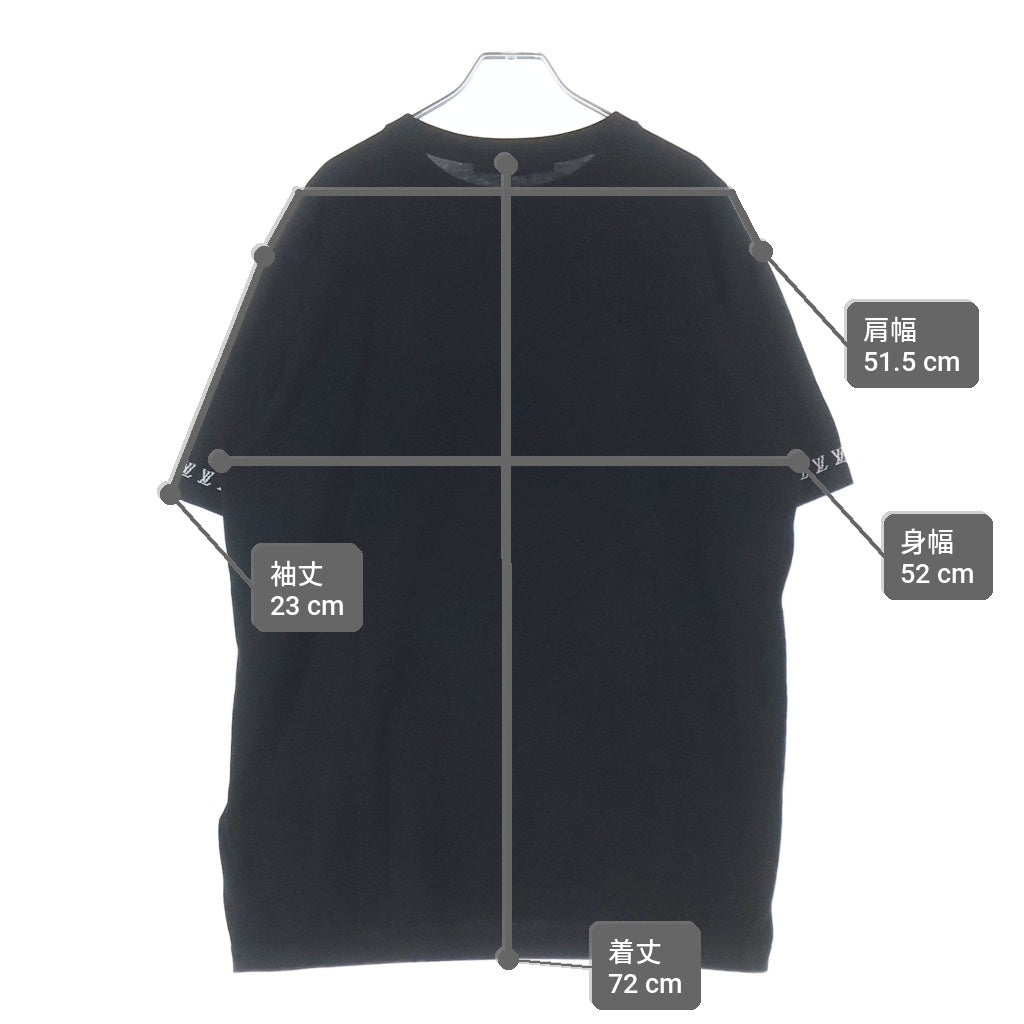 LOUIS VUITTON(ルイヴィトン) 25AW モノグラムジャガード シグネチャー コットン クルーネック 半袖Tシャツ カットソー ブラック RM252MQ Z34 HRN47W