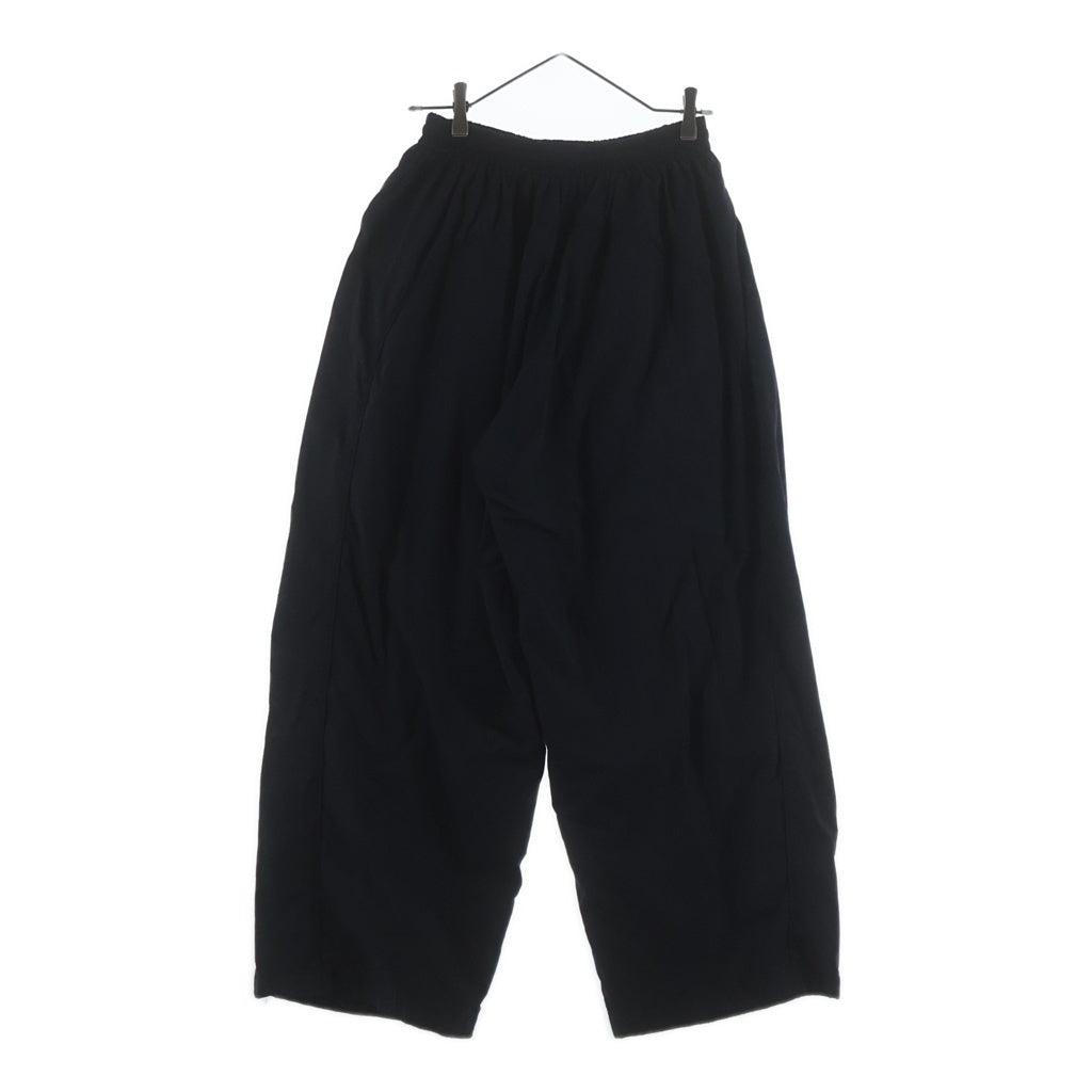 BALENCIAGA(バレンシアガ) 24SS PARIS SOCCER TRACKSUIT ナイロンオーバーサイズロングパンツ ブラック 780874 TPQ38