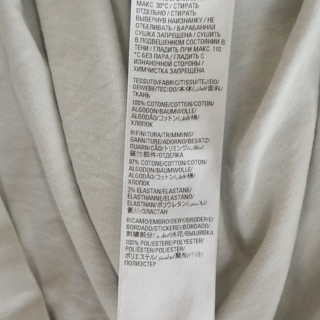 BALENCIAGA(バレンシアガ) 22SS AUTHENTIC オーセンティック ロゴ刺繍 半袖Tシャツ グレー 641655 TMVA9 1000