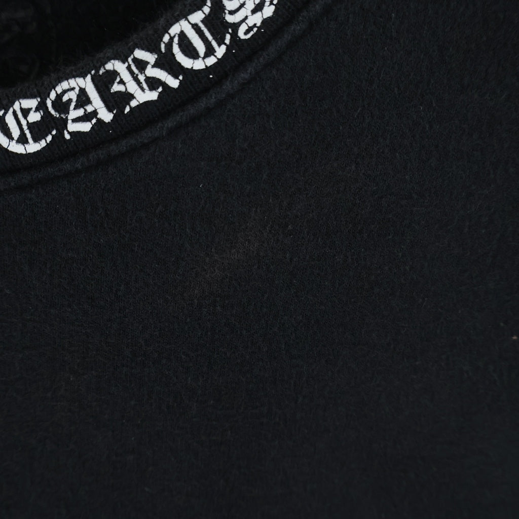 CHROME HEARTS(クロムハーツ) SWTSHRT PLVR ネックロゴ クルーネックスウェットトレーナー ブラック