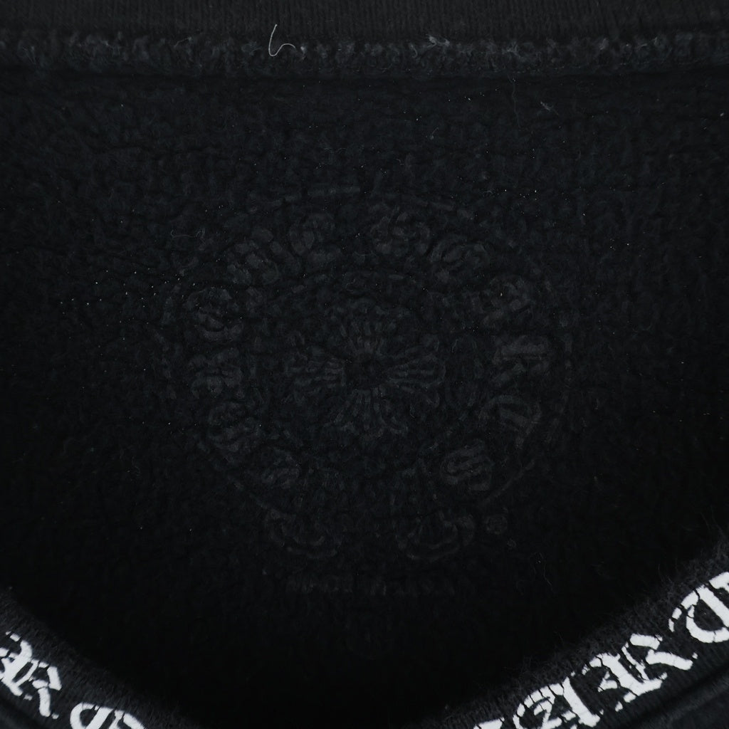 CHROME HEARTS(クロムハーツ) SWTSHRT PLVR ネックロゴ クルーネックスウェットトレーナー ブラック